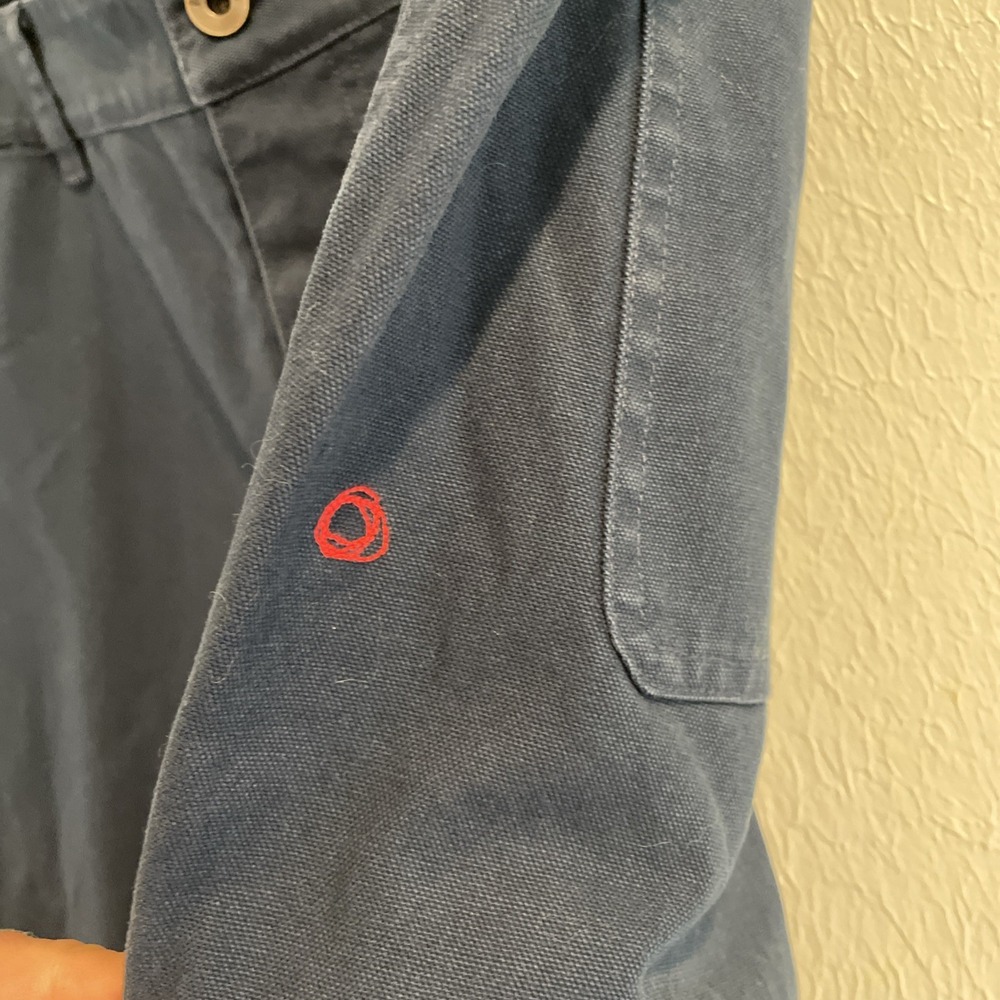 Imperfects Pants Courier Shipyard Canvas Blue Double Knee Carpenter Men's 38 - Picture 7 of 9